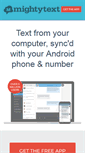 Mobile Screenshot of mightytext.net